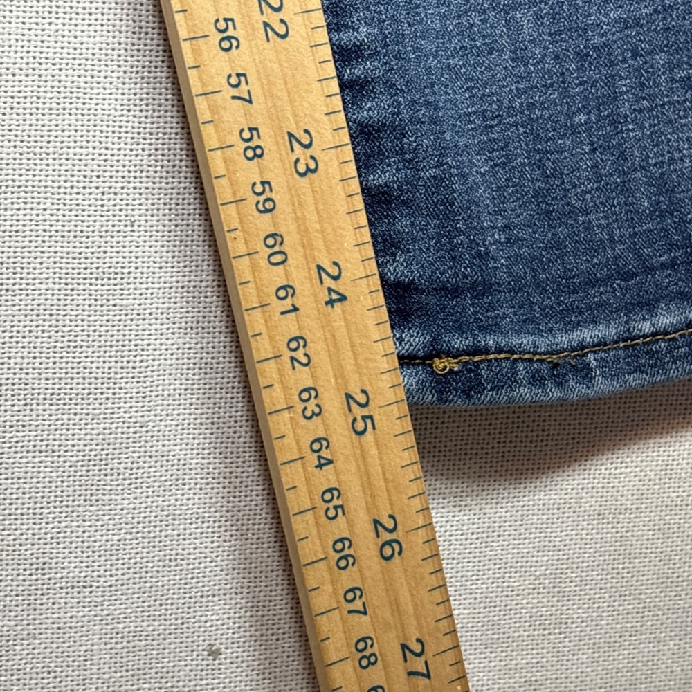 Levis Classic‎ Crop Denim Jeans Dark Wash Size 14 W32 - Picture 6 of 8